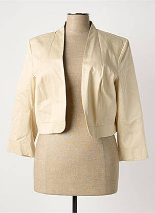 Veste casual col tailleur beige JULIE GUERLANDE femme