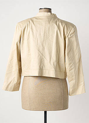 Veste casual col tailleur beige JULIE GUERLANDE femme