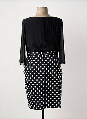 Robe mi-longue manches 3/4 manches 3/4 noir SMASHED LEMON femme
