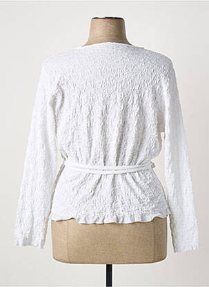 Top tissage crêpe manches longues blanc POISSONS BLANCS femme