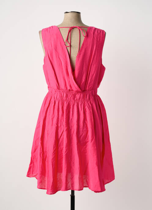 Robe mi-longue sans manche sans manche rose C'EST BEAU LA VIE femme