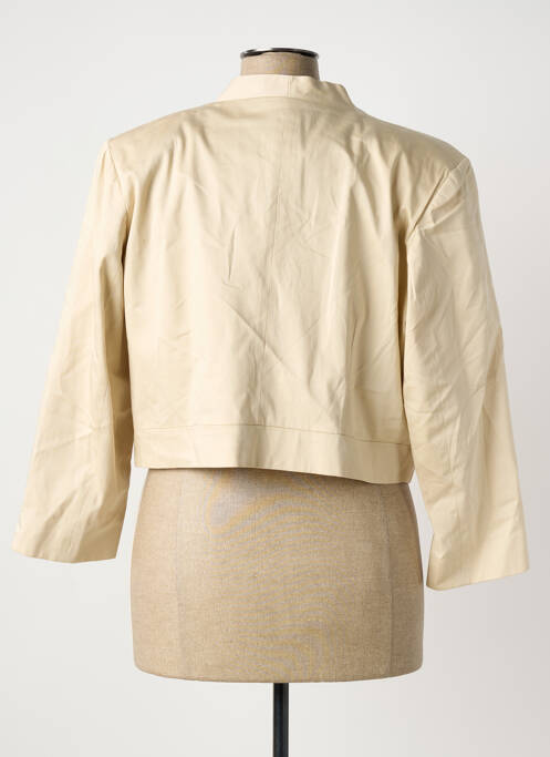 Veste casual col tailleur beige JULIE GUERLANDE femme