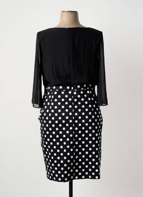 Robe mi-longue manches 3/4 manches 3/4 noir SMASHED LEMON femme