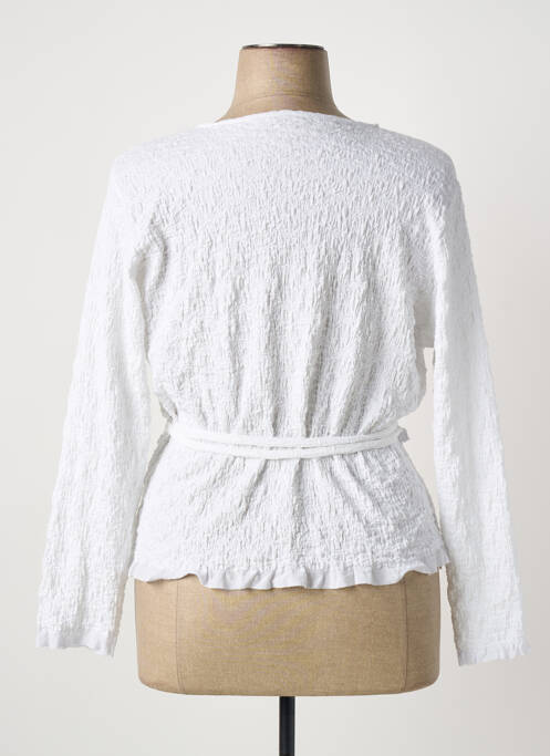 Top stretch manches longues blanc POISSONS BLANCS femme