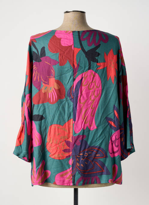 Blouse vert POISSONS BLANCS femme