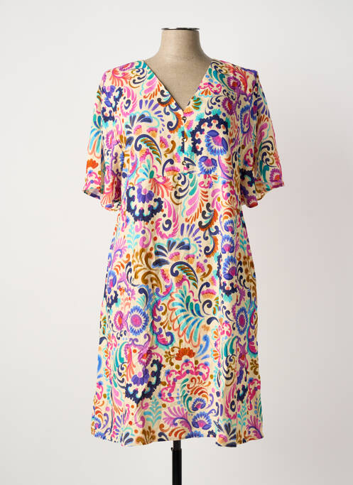 Robe mi-longue beige JULIE GUERLANDE femme