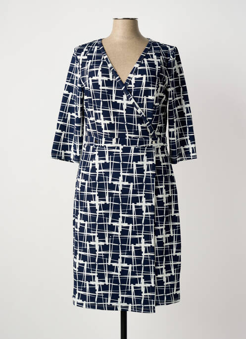 Robe mi-longue bleu SMASHED LEMON femme