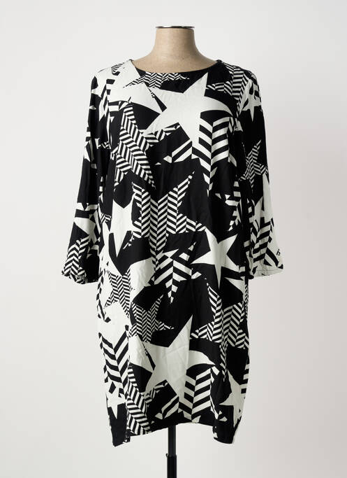 Robe mi-longue noir STREET ONE femme