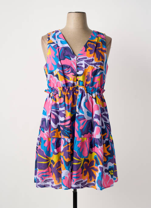 Robe mi-longue violet C'EST BEAU LA VIE femme