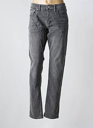 Jeans coupe droite fermeture boutonnée sur le devant taille normale gris KUYICHI homme