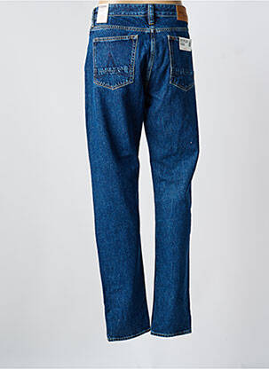 Jeans coupe droite fermeture boutonnée sur le devant taille normale bleu KUYICHI homme