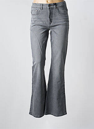 Jean coupe flare stretch taille normale gris KUYICHI femme