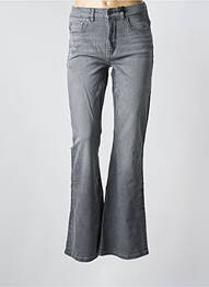 Jean coupe flare stretch taille normale gris KUYICHI femme