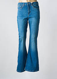 Jean coupe flare stretch taille normale bleu KUYICHI femme