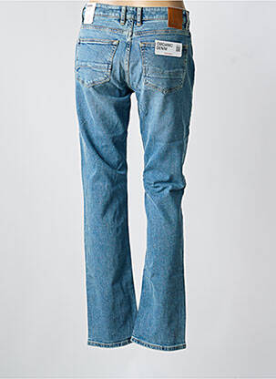 Jeans coupe droite stretch taille normale bleu KUYICHI femme