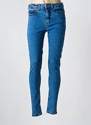 Jeans coupe slim stretch taille normale bleu KUYICHI femme