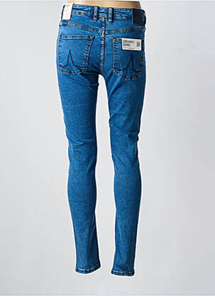 Jeans coupe slim stretch taille normale bleu KUYICHI femme