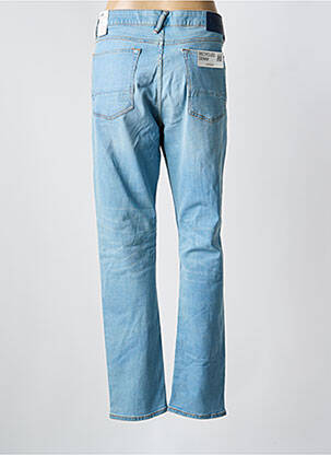 Jeans coupe droite fermeture boutonnée sur le devant taille normale bleu KUYICHI homme