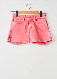 Short fermeture zippée sous rabat boutonné taille normale rouge SALSA femme