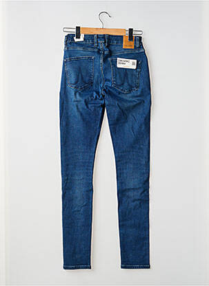 Jeans coupe slim stretch taille normale bleu KUYICHI femme