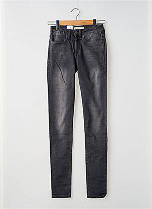 Jeans coupe slim stretch taille normale gris KUYICHI femme