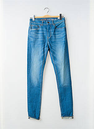 Jeans coupe slim stretch taille normale bleu KUYICHI femme