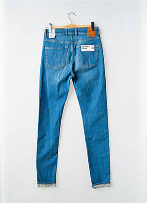 Jeans coupe slim stretch taille normale bleu KUYICHI femme