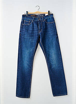 Jeans coupe droite tissage brut taille normale bleu KUYICHI homme
