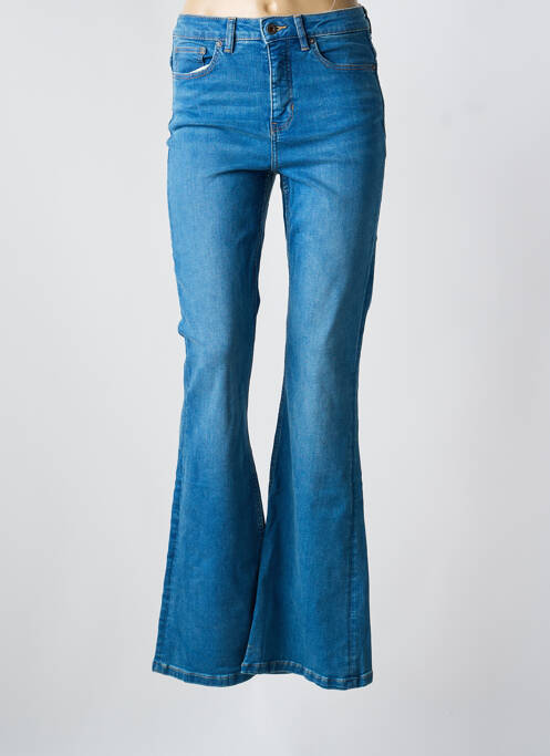 Jean coupe flare stretch taille normale bleu KUYICHI femme