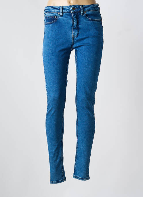 Jeans coupe slim stretch taille normale bleu KUYICHI femme