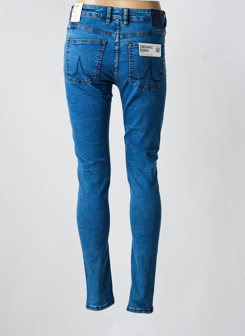 Jeans coupe slim stretch taille normale bleu KUYICHI femme