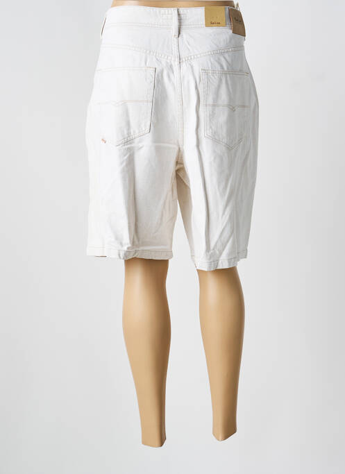 Bermuda tissage popeline taille normale beige SALSA femme