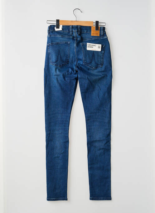 Jeans coupe slim stretch taille normale bleu KUYICHI femme