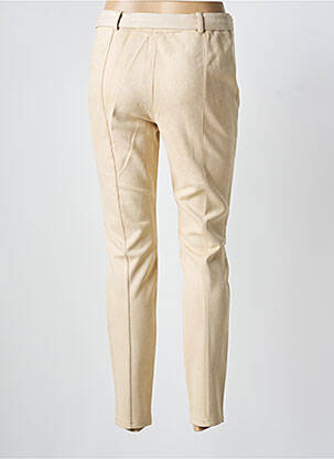 Pantalon slim taille élastique taille haute beige RICK CARDONA femme