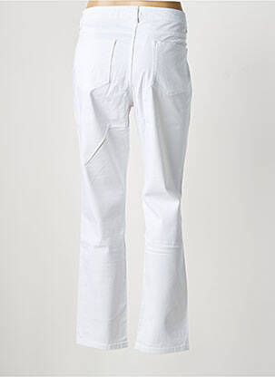 Jeans coupe slim stretch taille normale blanc LINEA TESINI femme