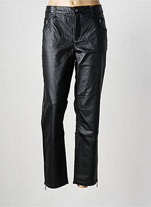 Pantalon slim tissage enduit taille normale noir HEINE femme