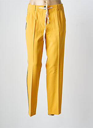 Pantalon 7/8 taille haute taille haute jaune HEINE femme