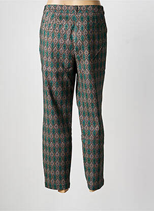Pantalon 7/8 stretch taille normale vert LINEA TESINI femme