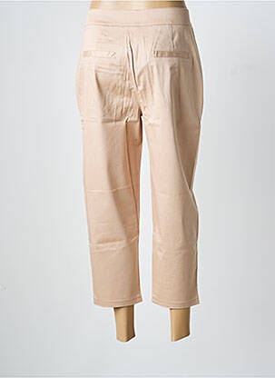 Pantalon 7/8 taille haute taille haute beige ASHLEY BROOKE femme