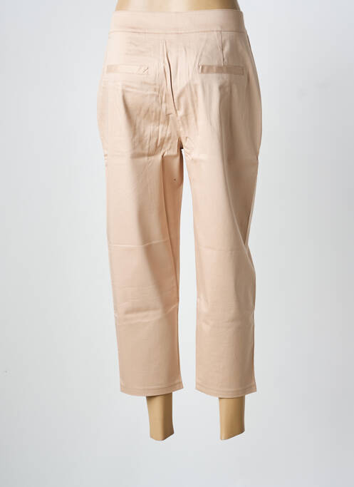 Pantalon 7/8 taille haute taille haute beige ASHLEY BROOKE femme
