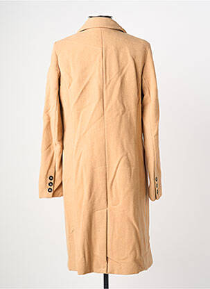 Manteau long coupe cintrée sans capuche beige HEINE femme
