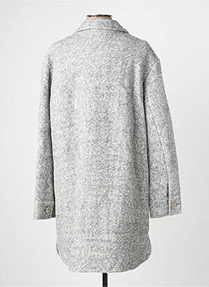 Manteau long coupe droite sans capuche gris HEINE femme