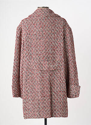 Manteau court coupe droite sans capuche rouge HEINE femme