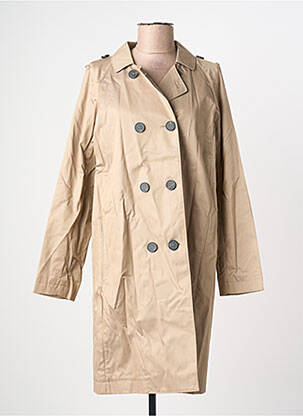 Trench tissage popeline sans capuche beige TOMMY HILFIGER femme