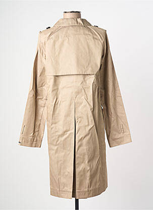 Trench tissage popeline sans capuche beige TOMMY HILFIGER femme