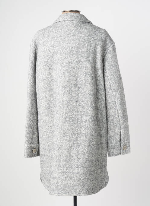 Manteau long coupe droite sans capuche gris HEINE femme