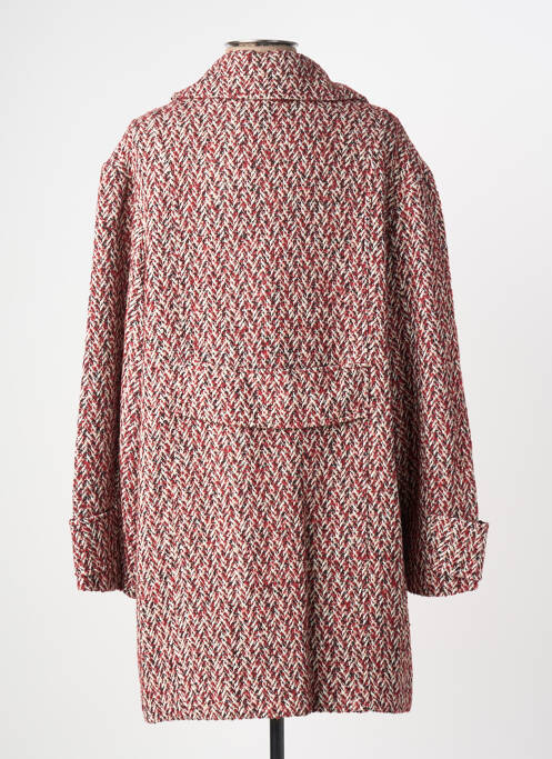 Manteau court coupe droite sans capuche rouge HEINE femme