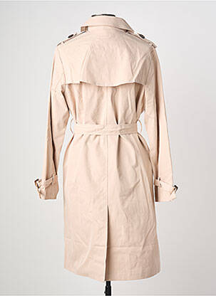 Trench tissage popeline sans capuche beige CISSY & CO femme