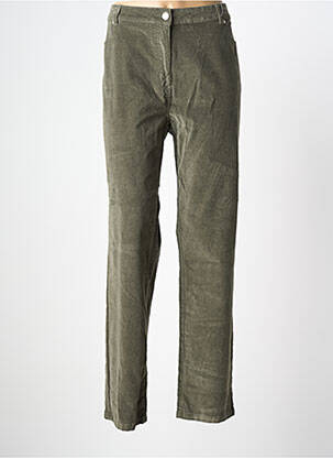 Pantalon droit stretch taille normale vert DAMART femme