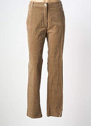 Pantalon droit stretch taille normale marron DAMART femme